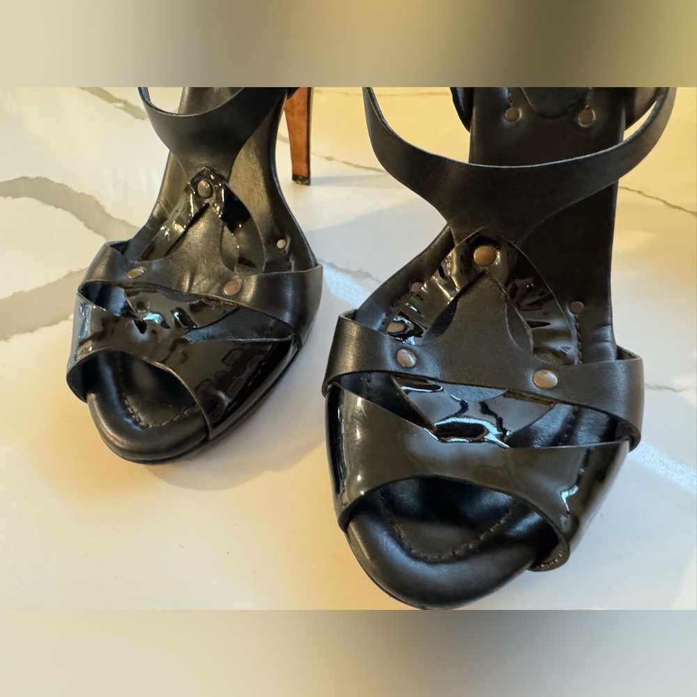 Cole Haan Black Strappy Women's Sandals - Sz 9.5 - Picture 2 of 9